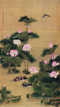 Shenquan birds and flowers traditional Chinese Oil Paintings